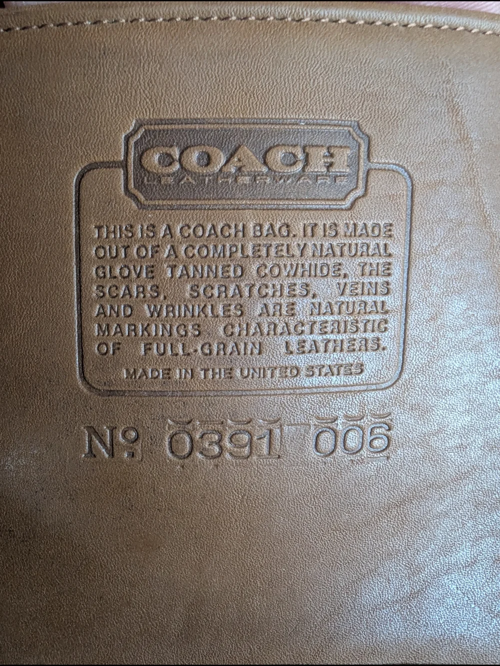Coach vintage metropolitan